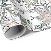 Kerstsneeuwvlokbedekking Cadeaupapier (Rol Hoek)