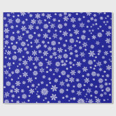 Kerstsneeuwvlokken Cadeaupapier (Vlak)