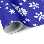 Kerstsneeuwvlokken Cadeaupapier (Rol Hoek)