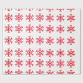 kerstsneeuwvlokken cadeaupapier (Vlak)