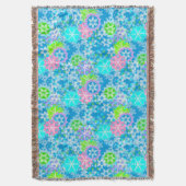 Kerstsneeuwvlokken Deken (Voorkant Verticaal)