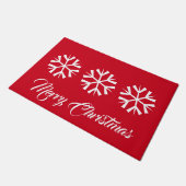 Kerstsneeuwvlokken Deurmat (Schuin)
