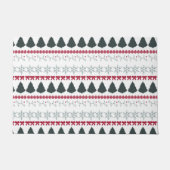 Kerstsneeuwvlokken en bomen deurmat (Voorkant)