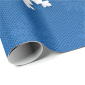 Kerstsneeuwvlokken en uw wensen, op maat gemaakt cadeaupapier (Rol Hoek)