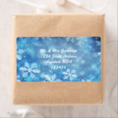 Kerstsneeuwvlokken Etiket (Insitu)