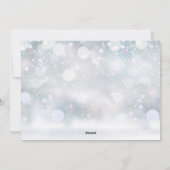 Kerstsneeuwvlokken Foto Koppel Definitie Feestdagenkaart (Achterkant)
