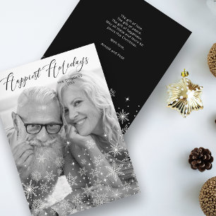 Kerstsneeuwvlokken gelukkigste Feestdagen familie