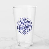 Kerstsneeuwvlokken Glas (Voorkant)