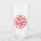 Kerstsneeuwvlokken Glas (Voorkant)
