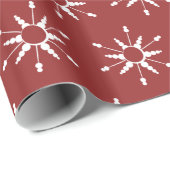 Kerstsneeuwvlokken Inpakpapier (Rol Hoek)