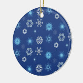 Kerstsneeuwvlokken Keramisch Ornament (Links)