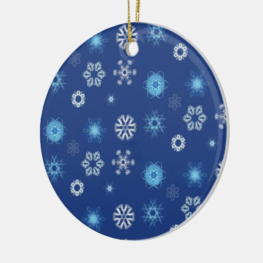 Kerstsneeuwvlokken Keramisch Ornament (Links)