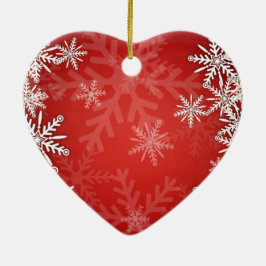 Kerstsneeuwvlokken Keramisch Ornament