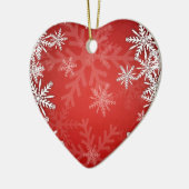 Kerstsneeuwvlokken Keramisch Ornament (Links)