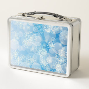 Kerstsneeuwvlokken op een blauwe achtergrond