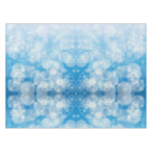 Kerstsneeuwvlokken op een blauwe achtergrond tafelkleed (Voorkant (Horizontaal))
