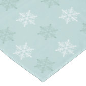 Kerstsneeuwvlokken op Mystery Light Blue Tafelkleed (Gekanteld)
