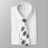 Kerstsneeuwvlokken op wit stropdas (Gebonden)