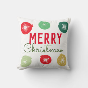 Kerstsneeuwvlokken Ornament Kussen