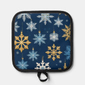 kerstsneeuwvlokken pannenlap (Voorkant)