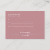 Kerstsneeuwvlokken Roze Gouden Cadeaubon Kortingskaartje (Achterkant)