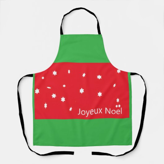 Kerstsneeuwvlokken Schort (Voorkant)