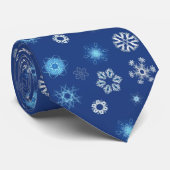 Kerstsneeuwvlokken stropdas (Opgerold)