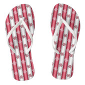 kerstsneeuwvlokken teenslippers (Voetbed)