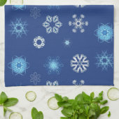 Kerstsneeuwvlokken Theedoek (Gevouwen)