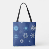 Kerstsneeuwvlokken Tote Bag (Achterkant)