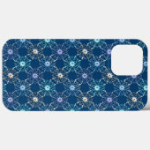Kerstsneeuwvlokken vakantiepatroon Case-Mate iPhone case (Achterkant (horizontaal))