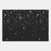 kerstsneeuwvlokken WRAPPINGPAPIERSCHAPEN Inpakpapier Vel (Voorkant 2)