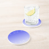 Kerstsneeuwvlokken Zandsteen Onderzetter (Zijkant)