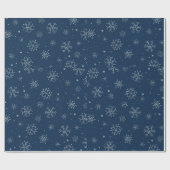 Kerstsneeuwvlokontwerp Cadeaupapier (Vlak)