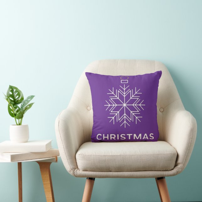 Kerstsneeuwvlokornament Kussen (Stoel)