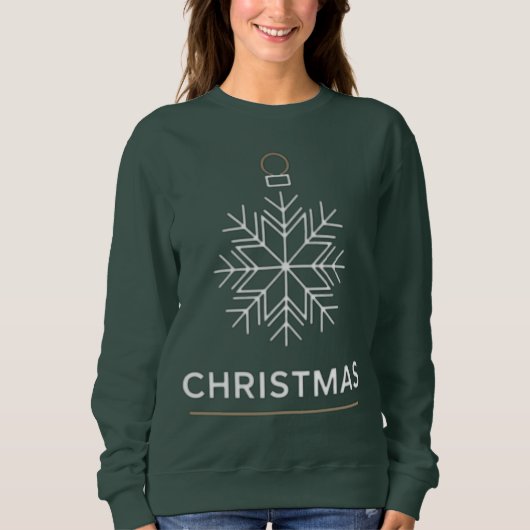 Kerstsneeuwvlokornament Trui (Voorkant)