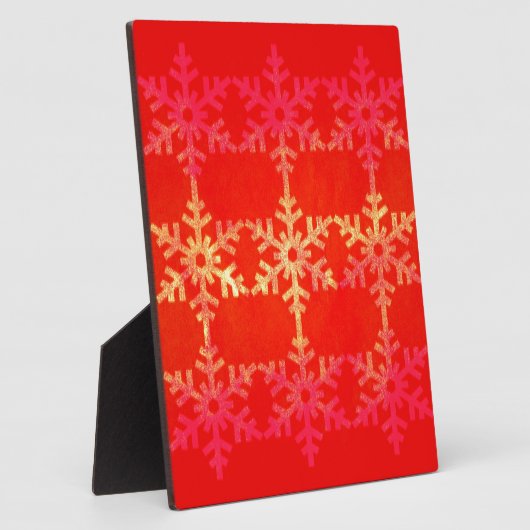 kerstsneeuwvlokpatroon fotoplaat (Zijkant)