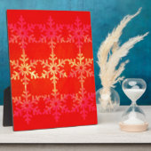 kerstsneeuwvlokpatroon fotoplaat (Zijkant)