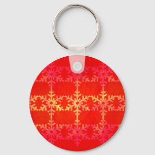 kerstsneeuwvlokpatroon sleutelhanger