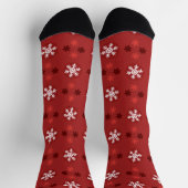 Kerstsneeuwvlokpatroon sokken (Top)