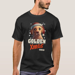 Kerstsneeuwwederkerige pajama-pakreupelhond t-shirt