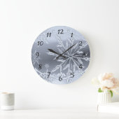 kerstsneeuwzilver grote klok (Huis)