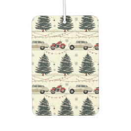 Kerstsnelweg in de achteruitkijkspiegel stijl luchtverfrisser