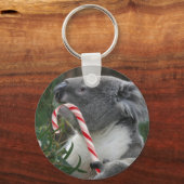 Kerstsnoe Cane Koala Sleutelhanger (Voorkant)