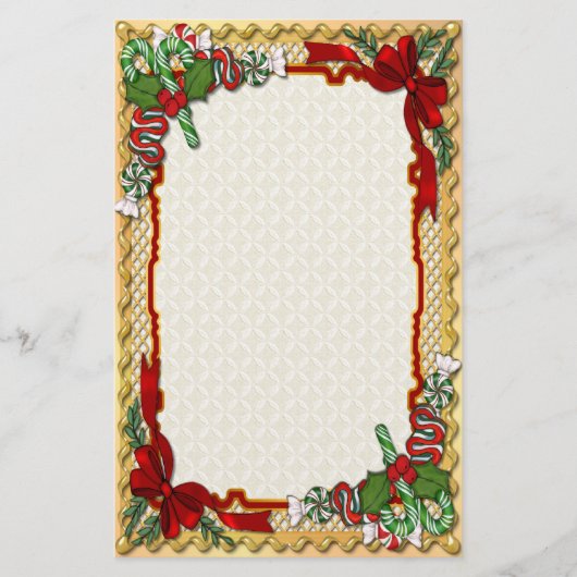 kerstSnoep Briefpapier (Voorkant)