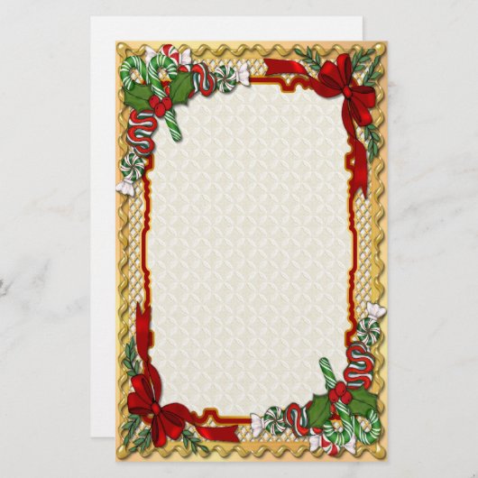 kerstSnoep Briefpapier (Voorkant / Achterkant)