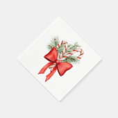 Kerstsnoep Cane Winter Cocktail Servet (Hoek)