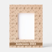 Kerstsnoep Canes & Cadeaus Patroon Naam 4x6 Gegraveerde Lijstjes (Voorkant)