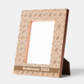 Kerstsnoep Canes & Cadeaus Patroon Naam 5x7 Gegraveerde Lijstjes (Links)