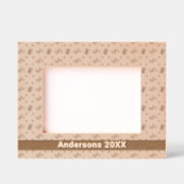 Kerstsnoep Canes & Cadeaus Patroon Naam 7x5 Gegraveerde Lijstjes (Voorkant)